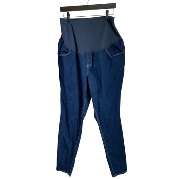 Old Navy Maternity Jeans Size 18 Wow Skinny Maternity Jeans Dark Wash - Picture 1 of 4